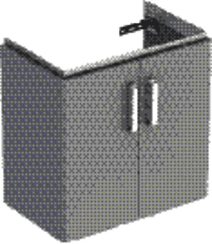 Geberit Renova Compact US 59,7cm für Waschtisch 65cm 2 Türen, 59,7x60,5x39,7cm, hellgrau