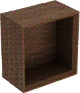 GE Wandbox quadratisch 22,5x23,3x13,2cm, Eiche