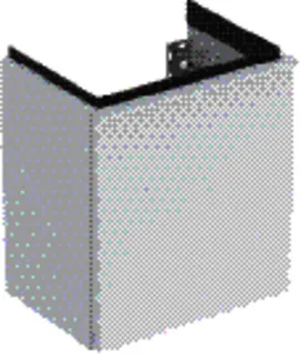GE iCon Unterschrank für HWB, 1 Tür li 37x41,5x27,9cm, weiß matt