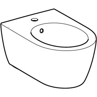 Geberit iCon Wandbidet, T:53cm mit Überlauf, weiß, KeraTect – Bild 5