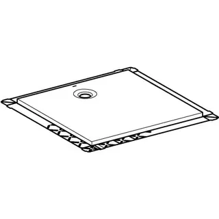 Geberit Olona Duschwanne 90 x 90 cm quadratisch, mit Dichtvlies, weiß matt – Bild 3