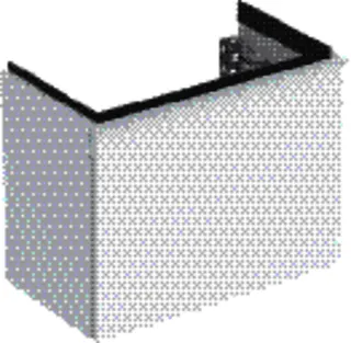 GE iCon Unterschrank für HWB, 1 Schubl. 52x41,5x30,7cm, weiß hgl./Gr. weiß matt