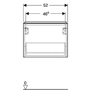 Geberit iCon Unterschrank für HWB, 1 Schubl. 52x41,5x30,7cm, sandgrau – Bild 4
