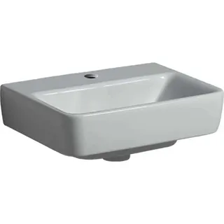 Geberit Renova Plan Handwaschbecken, 45x34cm mit Hahnloch mittig, ohne Überlauf, weiß – Bild 2