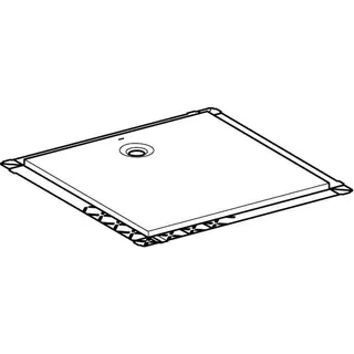Geberit Olona Duschwanne 100 x 100 cm quadratisch, mit Dichtvlies, weiß matt – Bild 3