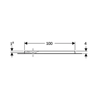 Geberit Olona Duschwanne 100 x 100 cm quadratisch, mit Dichtvlies, weiß matt – Bild 4