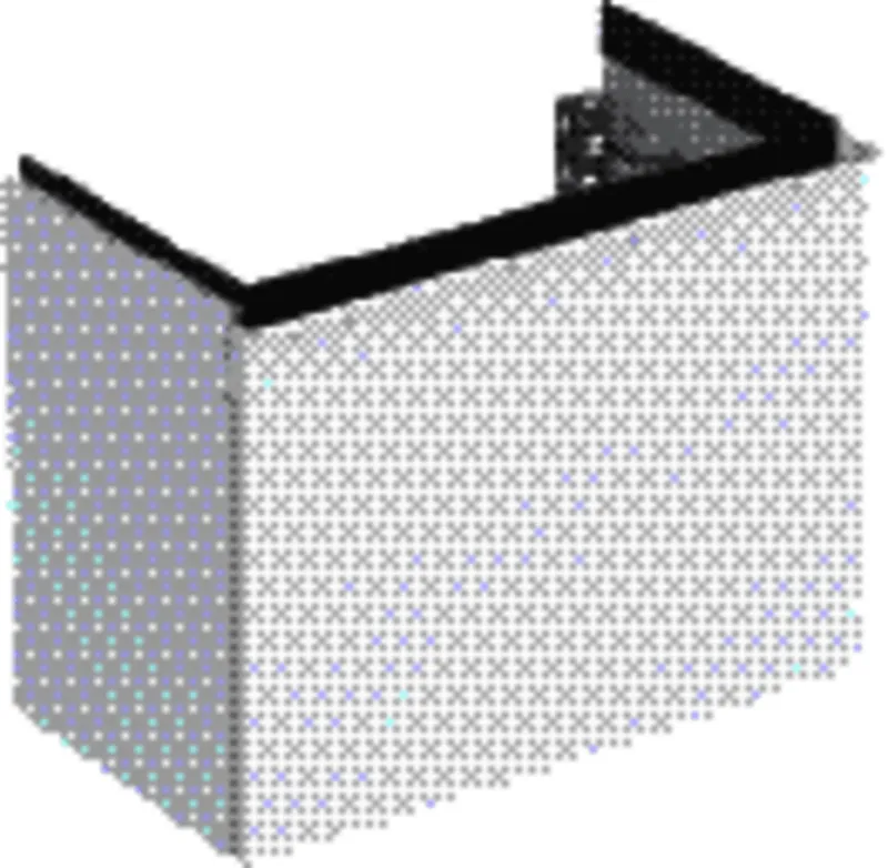 Geberit iCon Unterschrank für HWB, 1 Schubl. 52x41,5x30,7cm, weiß hgl./Gr. chrom