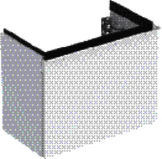 GE iCon Unterschrank für HWB, 1 Schubl. 52x41,5x30,7cm, weiß hgl./Gr. chrom