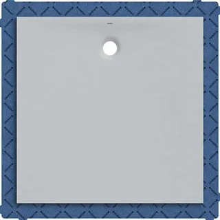 Geberit Olona Duschwanne 120 x 120 cm quadratisch, mit Dichtvlies, weiß matt – Bild 2