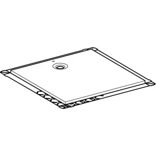 Geberit Olona Duschwanne 120 x 120 cm quadratisch, mit Dichtvlies, weiß matt – Bild 3