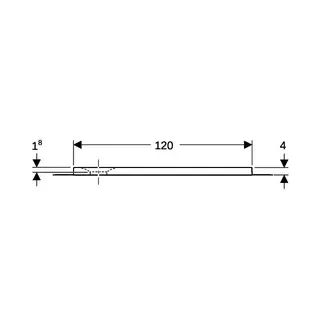 Geberit Olona Duschwanne 120 x 120 cm quadratisch, mit Dichtvlies, weiß matt – Bild 4