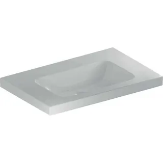 Geberit iCon Light Waschtisch 75x48cm Ablagefläche, ohne Hahnloch, ohne Überlauf, weiß – Bild 2