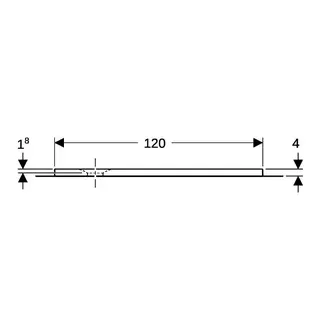 Geberit Olona Duschwanne 120 x 100 cm rechteckig, mit Dichtvlies, weiß matt – Bild 4