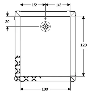 Geberit Olona Duschwanne 120 x 100 cm rechteckig, mit Dichtvlies, weiß matt – Bild 5