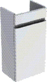 GE Renova Plan US für HWB, 1 Tür 31,4x60,5x22cm, weiß
