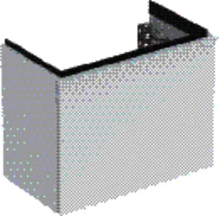 GE iCon Unterschrank für HWB, 1 Schubl. 52x41,5x30,7cm, weiß matt