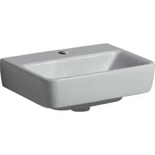 Geberit Renova Plan Handwaschbecken, 45x34cm mit Hahnloch mi., ohne Überlauf, weiß, KeraTect – Bild 2
