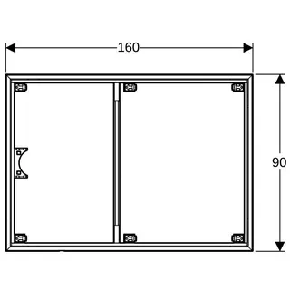 Geberit Installationsrahmen für Setaplano DFl über 100cm, für 6 Füße, 90 x 160 cm – Bild 5