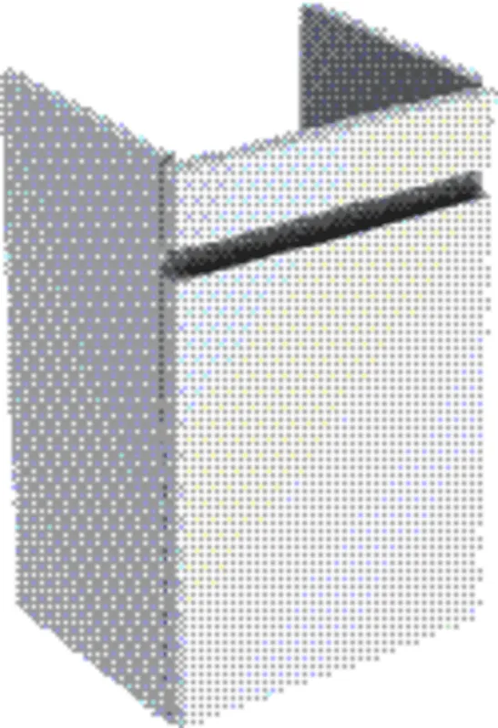 Geberit Renova Plan US für HWB, 1 Tür 38,4x60,5x30,8cm, weiß