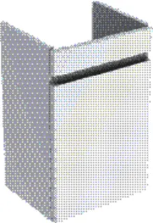 GE Renova Plan US für HWB, 1 Tür 38,4x60,5x30,8cm, weiß