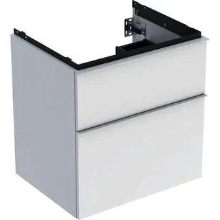 Geberit iCon Unterschrank für Waschtisch, 2 Schubl. 59,2x61,5x47,6cm, weiß hgl./Gr.weiß matt – Bild 2