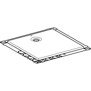 Geberit Olona Duschwanne 80 x 80 cm quadratisch, mit Dichtvlies, weiß matt – Bild 3