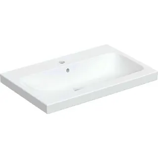 Geberit iCon Light Aufsatzwaschtisch 75x48cm mit Hahnloch, mit Überlauf, weiß – Bild 2