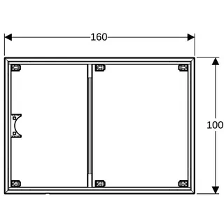 Geberit Installationsrahmen für Setaplano DFl über 100cm, für 6 Füße, 100 x 160 cm – Bild 5