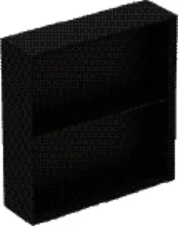 GE Regal quadratisch 45x46,7x13,2cm, lava matt