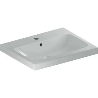 Geberit iCon Light Waschtisch 60x48cm mit Hahnloch, mit Ül., weiß, KeraTect – Bild 2