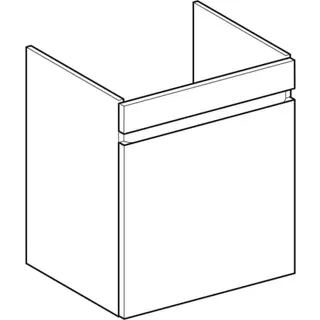 Geberit Renova Plan US f. Waschtisch, mit 1 Schublade u. Innenschubl., 53,6x60,6x44,6cm, lava – Bild 4