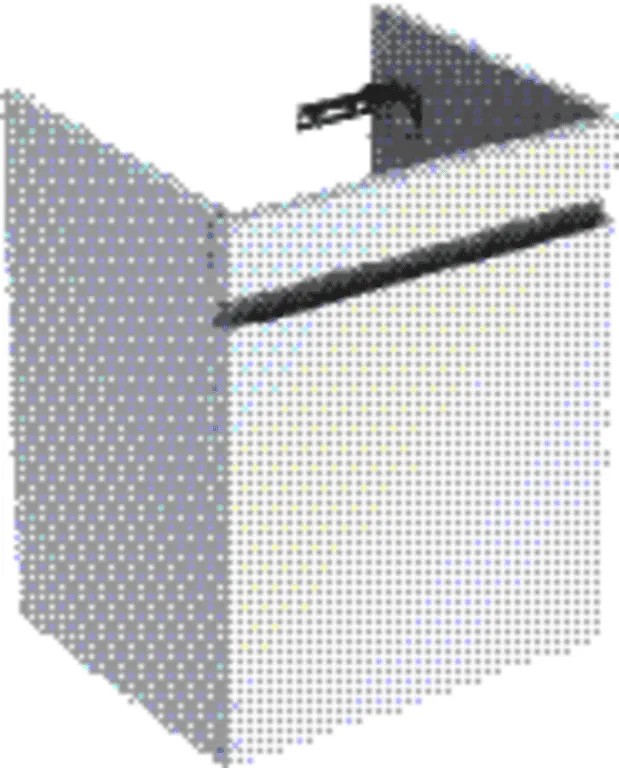 Geberit Renova Plan US f. Waschtisch, mit 1 Schublade u. Innenschubl., 48,4x60,6x40,7cm, weiß