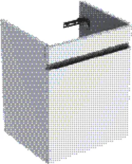 GE Renova Plan US f. WT, mit 1 Schublade u. Innenschubl., 48,4x60,6x40,7cm, weiß