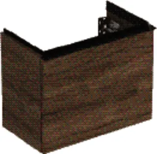 GE iCon Unterschrank für HWB, 1 Schubl. 52x41,5x30,7cm, Nussbaum hicko./Gr. Lava