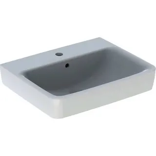 Geberit Renova Plan Aufsatzwaschtisch 55x44cm mit Hahnloch, mit Überlauf, weiß – Bild 2