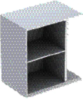 GE iCon Seitenelement wandhängend 37x40x24,5cm, weiß hochglanz
