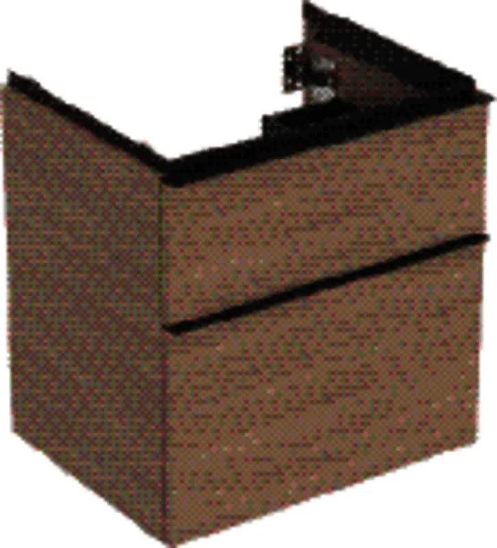 Geberit iCon Unterschrank für Waschtisch, 2 Schubl. 59,2x61,5x47,6cm, Eiche/Gr. Lava