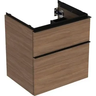 Geberit iCon Unterschrank für Waschtisch, 2 Schubl. 59,2x61,5x47,6cm, Eiche/Gr. Lava – Bild 2