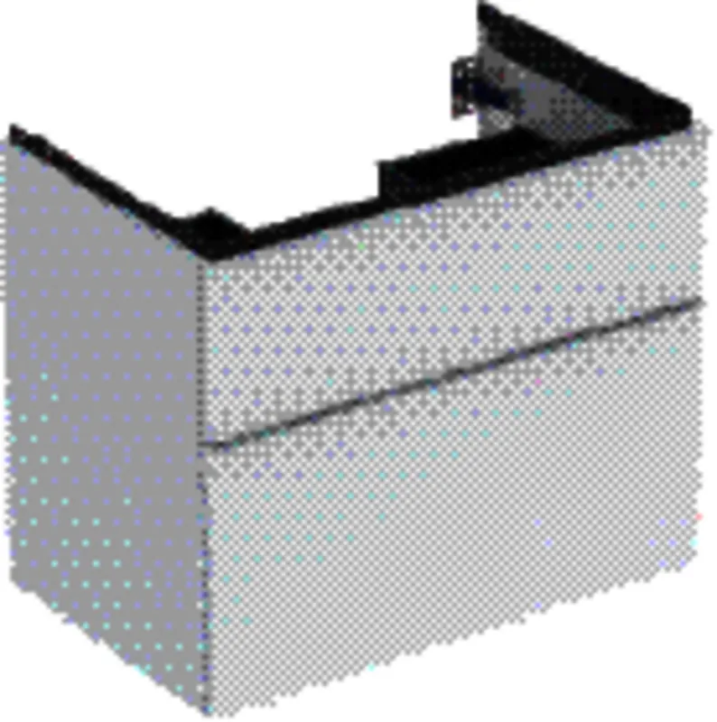 Geberit iCon Unterschrank für Waschtisch, 2 Schubl. 74x61,5x47,6cm, weiß matt