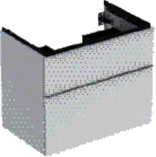 GE iCon Unterschrank für WT, 2 Schubl. 74x61,5x47,6cm, weiß matt