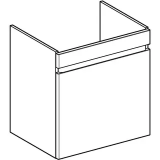 Geberit Renova Plan US f. Waschtisch, mit 1 Schublade 58,5x60,6x44,6cm, Nussbaum hickory hell – Bild 3