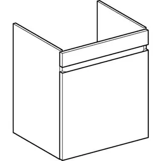 Geberit Renova Plan US f. Waschtisch, mit 1 Schublade u. Innenschubl., 53,6x60,6x44,6cm, weiß – Bild 3