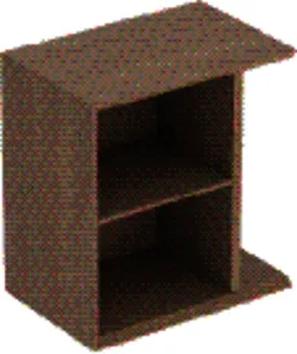 GE iCon Seitenelement wandhängend 37x40x24,5cm, Eiche
