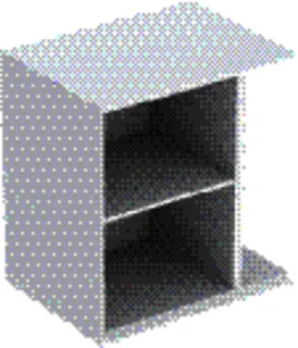 GE iCon Seitenelement wandhängend 37x40x27,3cm, weiß