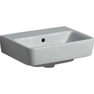 Geberit Renova Plan Handwaschbecken, 45x34cm ohne Hahnloch, mit Überlauf, weiß – Bild 2