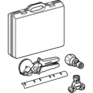 Geberit PushFit Set Montagewerkzeug mit Markierschablone in Koffer d14/16/20/25 – Bild 3