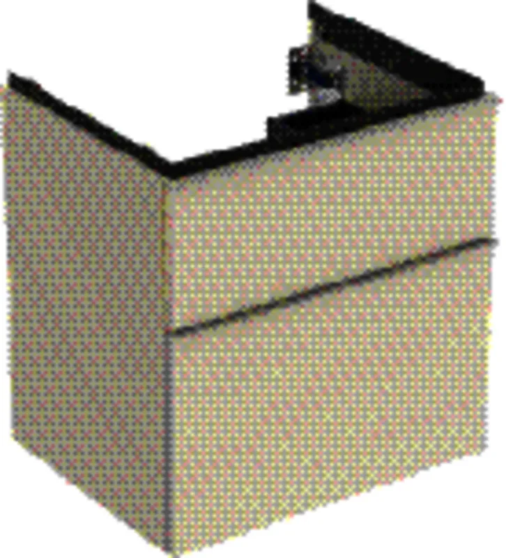 Geberit iCon Unterschrank für Waschtisch, 2 Schubl. 59,2x61,5x47,6cm, sandgrau