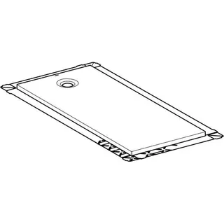 Geberit Olona Duschwanne 170 x 75 cm rechteckig, mit Dichtvlies, weiß matt – Bild 3