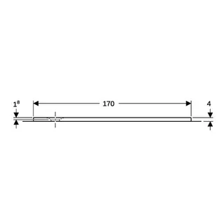 Geberit Olona Duschwanne 170 x 75 cm rechteckig, mit Dichtvlies, weiß matt – Bild 4