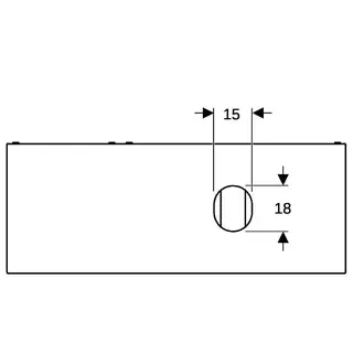 Geberit VariForm US für AS-Waschtisch, m. 2 Schubl. 135x23,5x51cm, Eiche – Bild 5